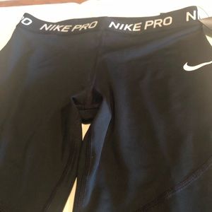 Girls Nike Pro fabric bottoms training pants